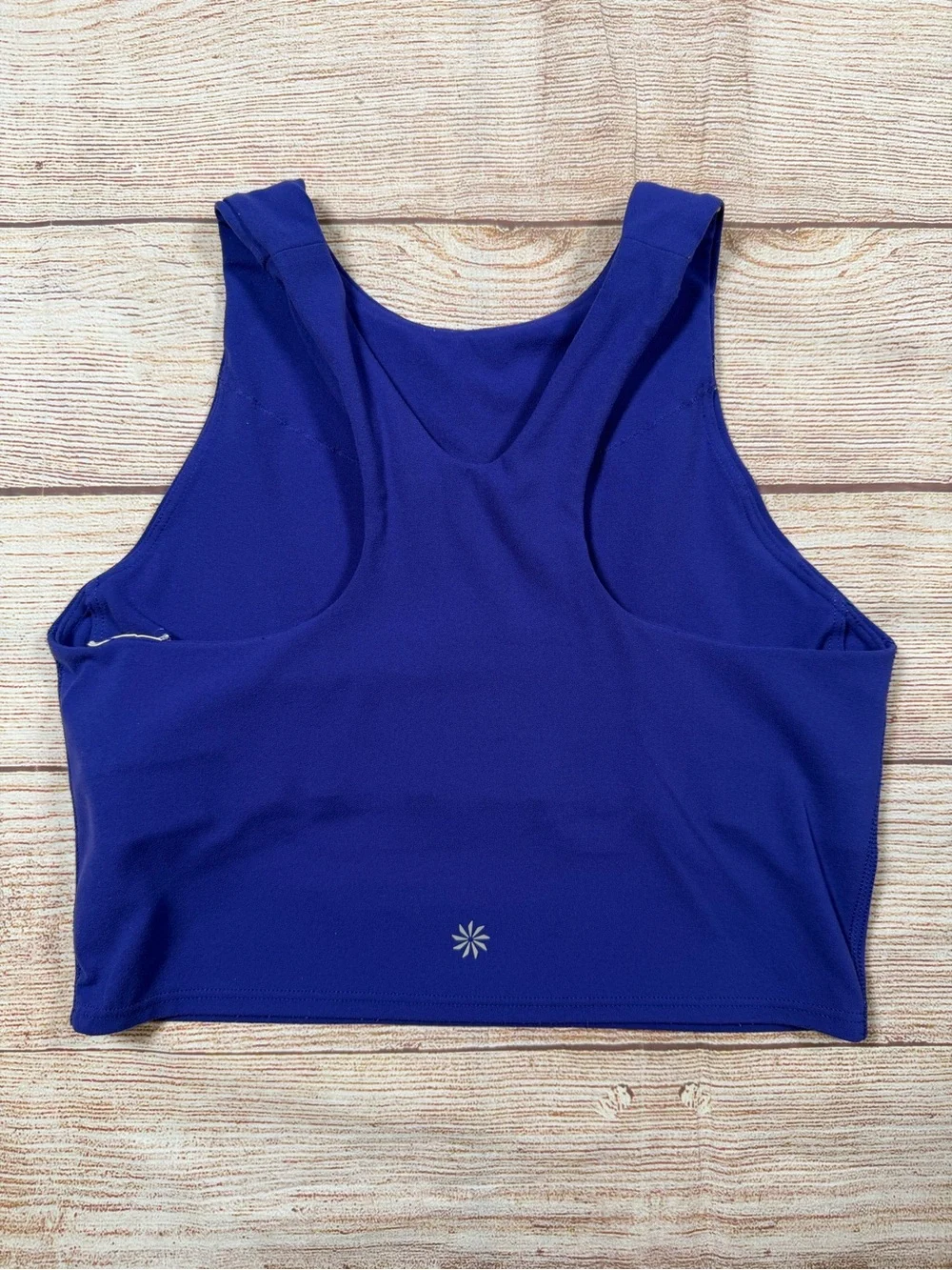 Athleta Bright Purple‎ High-Neck Conscious Crop Tank - Yoga, Workout, Athletic
